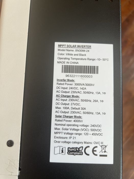 Invertor INVT 24V 3000W