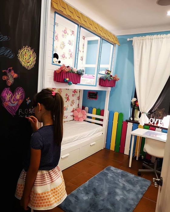 Pat copil tip casuta