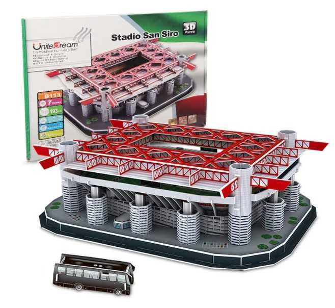 3D пъзел футболен стадион - различни отбори