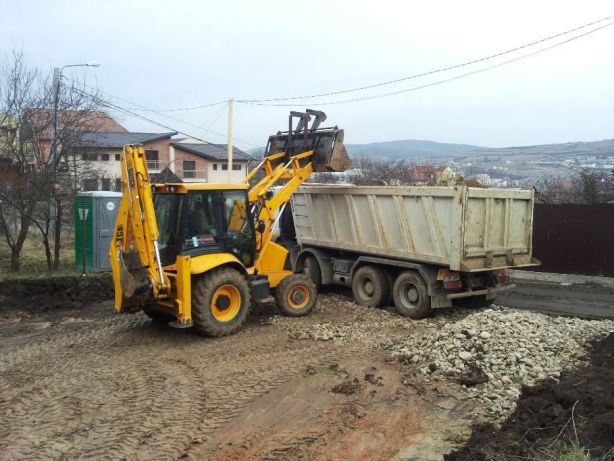 Utilaje constructii Excavator Bobcat Sapatura Fundatie Canalizare apa