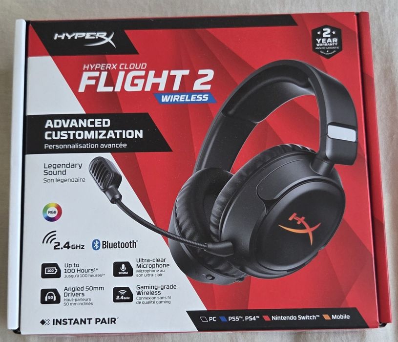 Casti HyperX Cloud Flight 2 Wireless Noi