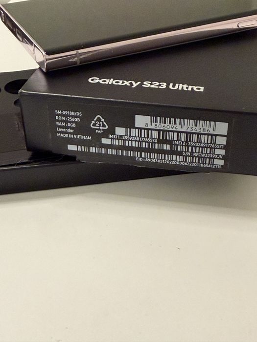 Samsung Galaxy S23 ultra 256 GB Lavender