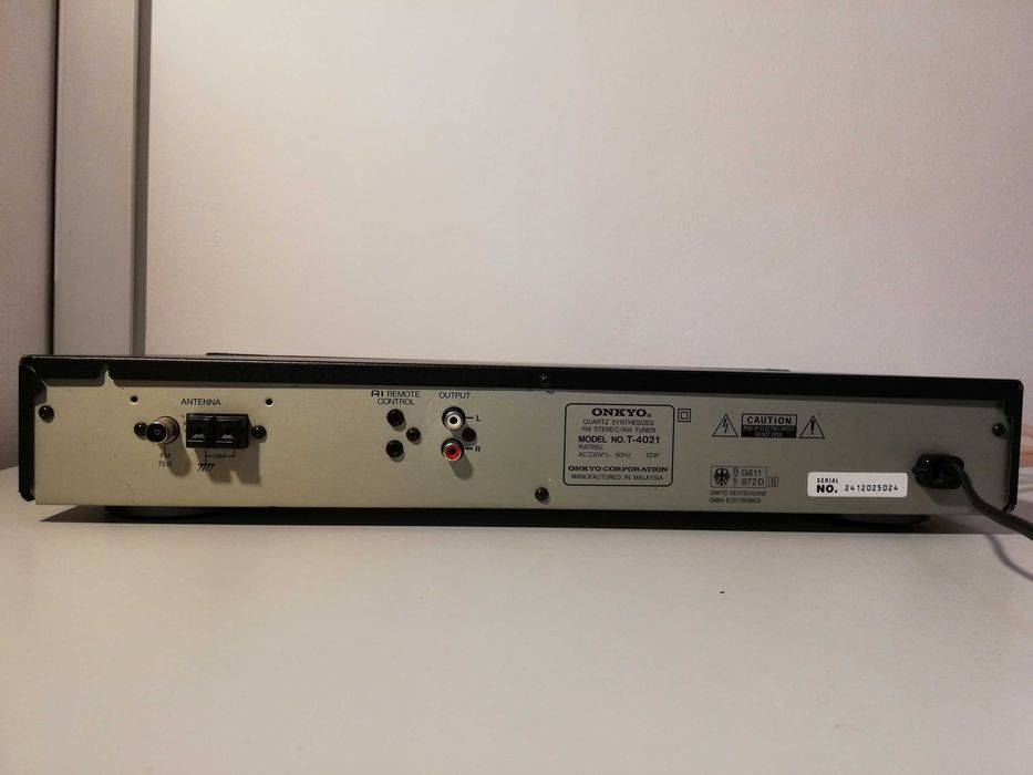 Tuner ONKYO model T-4021 - Quartz FM Stereo/AM - Japan/Impecabil