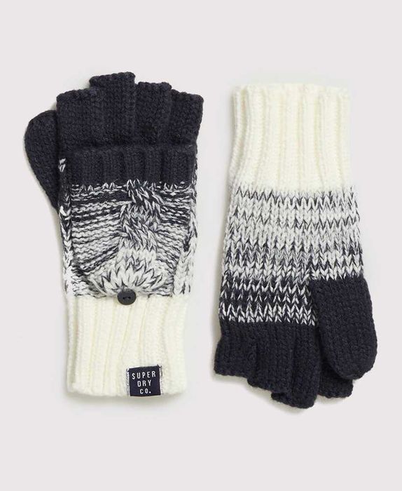 Manusi si Fular Superdry Clarrie Cable NOI (Mittens and Snood)