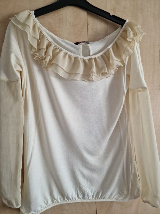 Bluza bej RVL marime S bumbac