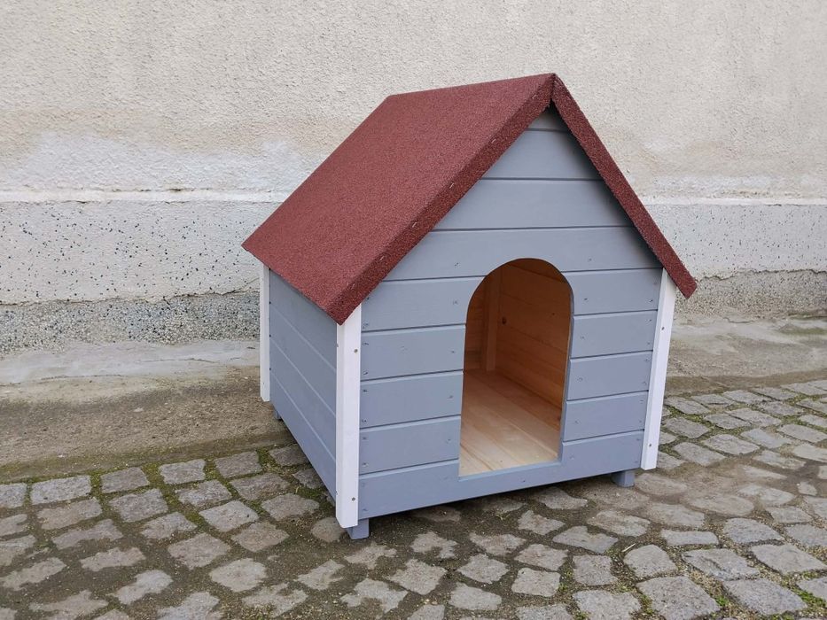 Дървена къща за кучета , къща за куче , кучешка колиба средни породи