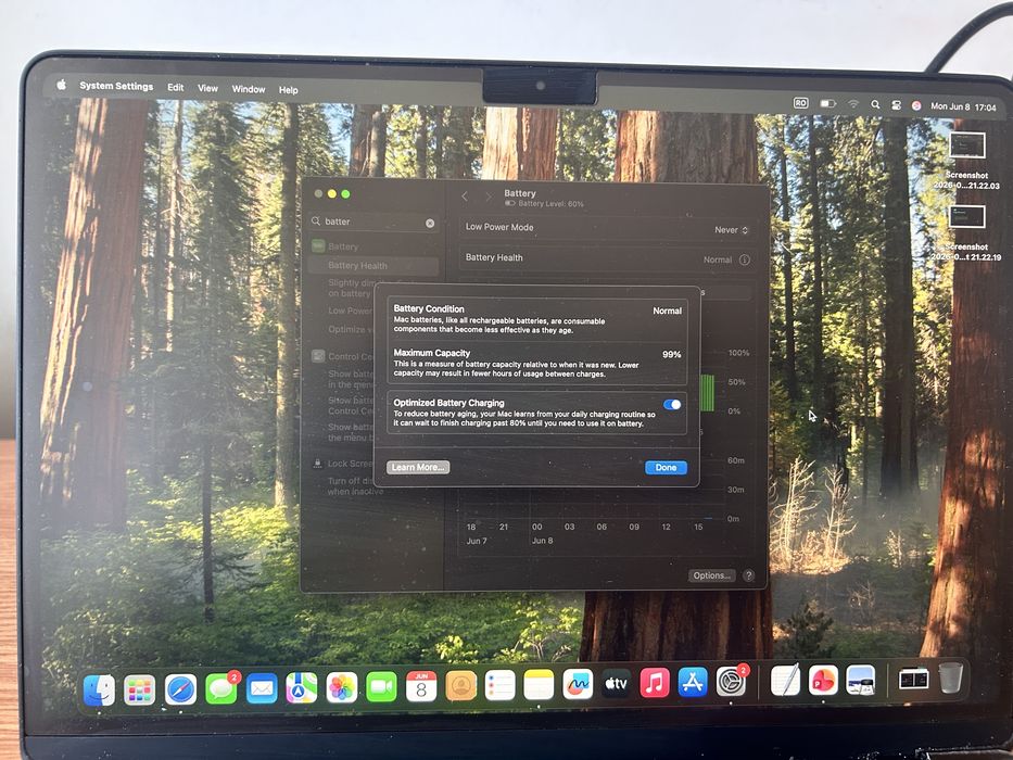 Apple MacBook Air M3 | 8GB RAM | Baterie 99% (74 Cicluri) | Stare Impecabilă
