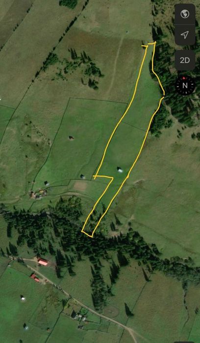 Teren de vânzare în zona Pârâul Negrii, comuna Breaza, județul Suceava