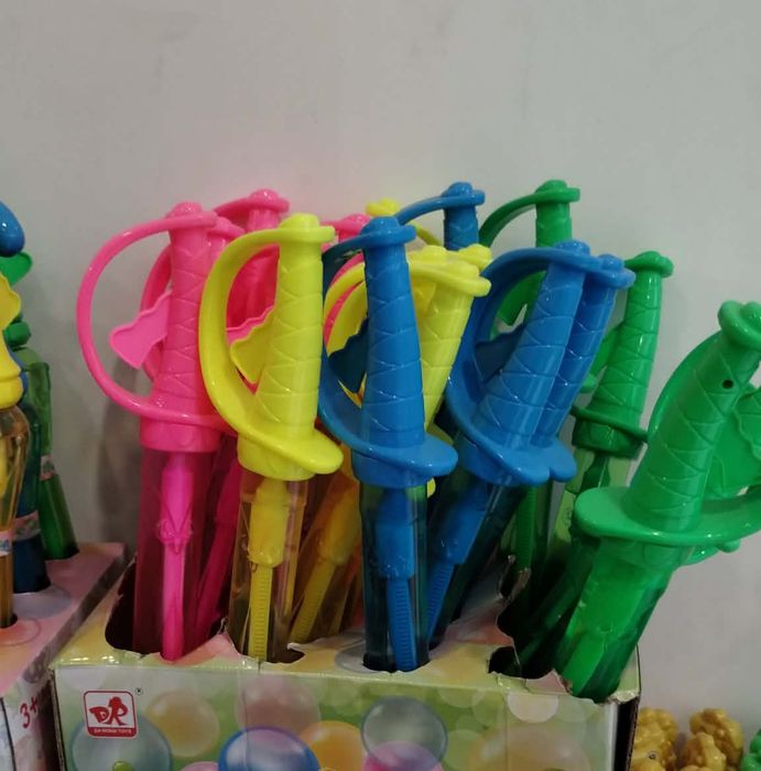 Комплект 24 пръчици за правене на Big Bubbles сапунени мехури с 5 ринг