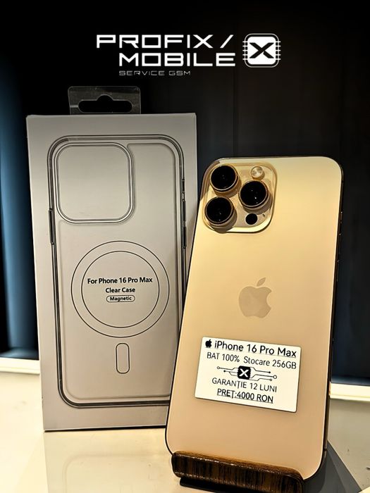 iPhone 16 Pro Max 256GB Impecabil/Garantie/ Rate/ Avans 0