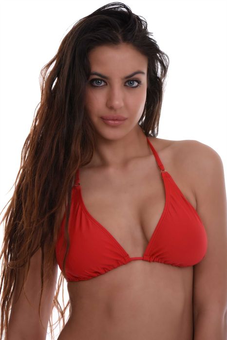 Дамски бански горнище мек триъгълник подвижна подплънка 701