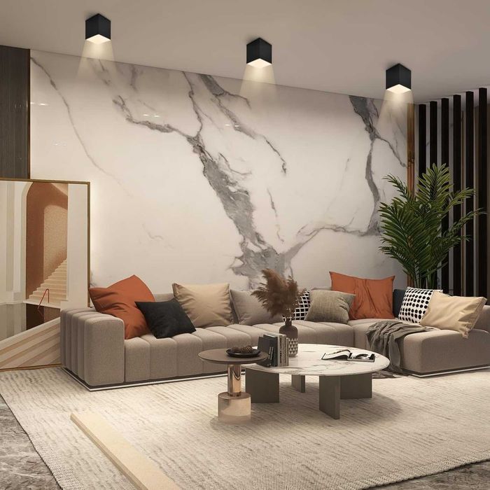 LED спот за таван 10W - черен/бял