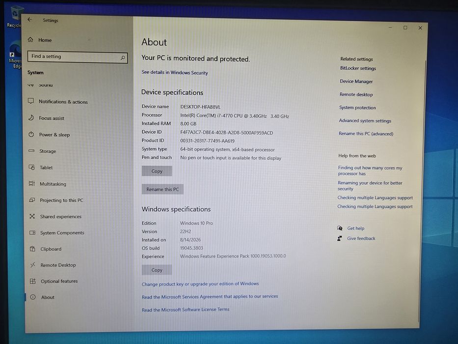 Pc All in One Lenovo