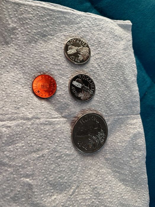 1 leu 2 lei  5 lei 1922 probe monetare r e p l i ci