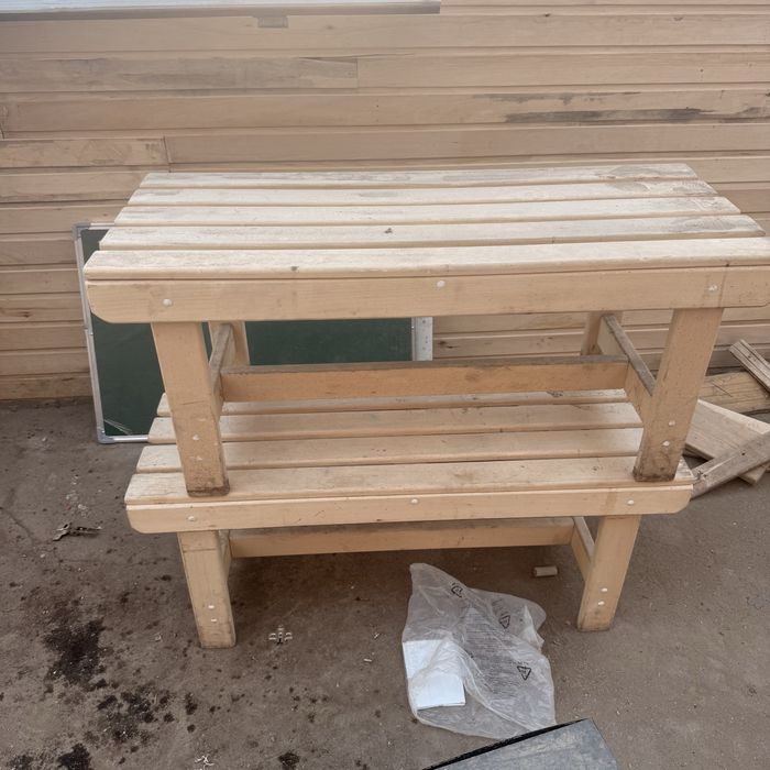 Продам стол и лавки для бани