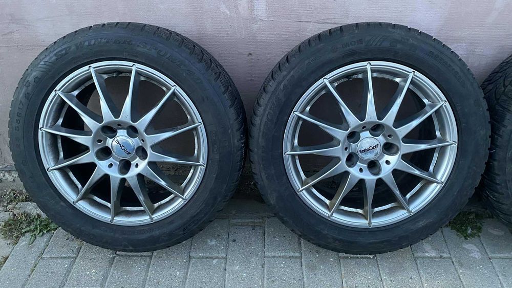 jante BMW 5x120  seria 5 e 39 etc cu anv iarna  225 55 17 dunlop