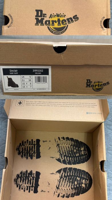 Боти Dr. Martens Sinlar, Dark Toupe, Orleans