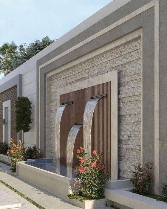 Водопад релиф вольер для животных