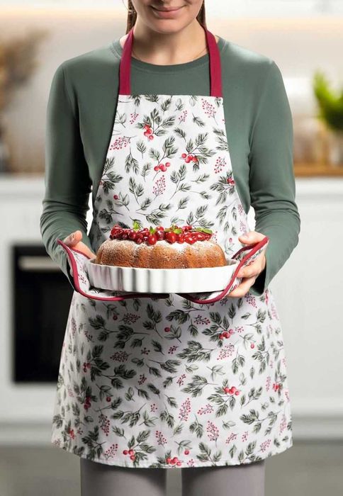 Фартук «Зимний букет» — стиль и защита во время готовки