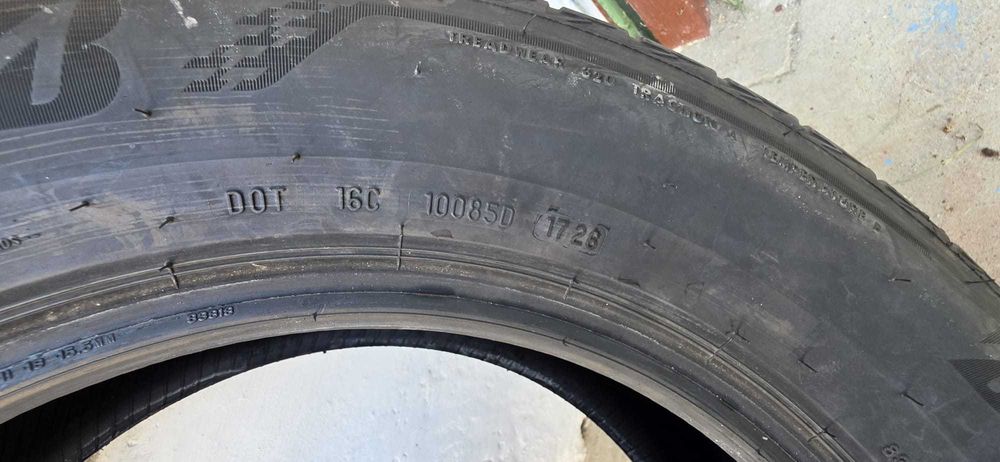 Vând set-4 Anvelope NOI Bridgestone Turanza Eco Enliten 225/65 R17 102V - DOT 2026, 0 km, prima echipare Ford Kuga - 1600 lei