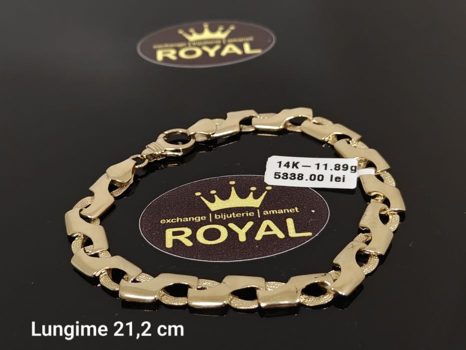 Bijuteria Royal: Brățară aur 14k/11.89 gr