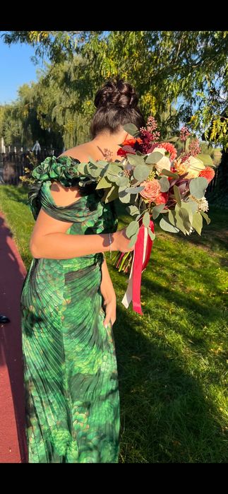 Rochie ocazie verde L 40