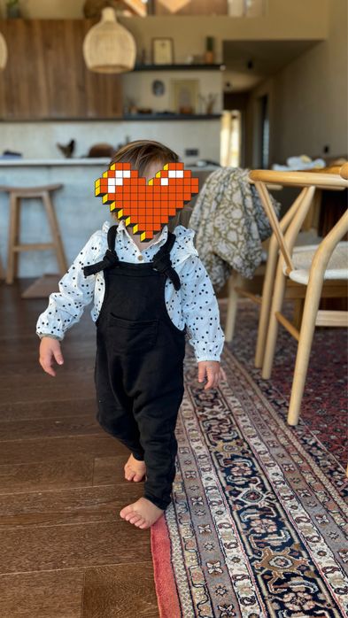 Елегантна момичешка риза 12-24м