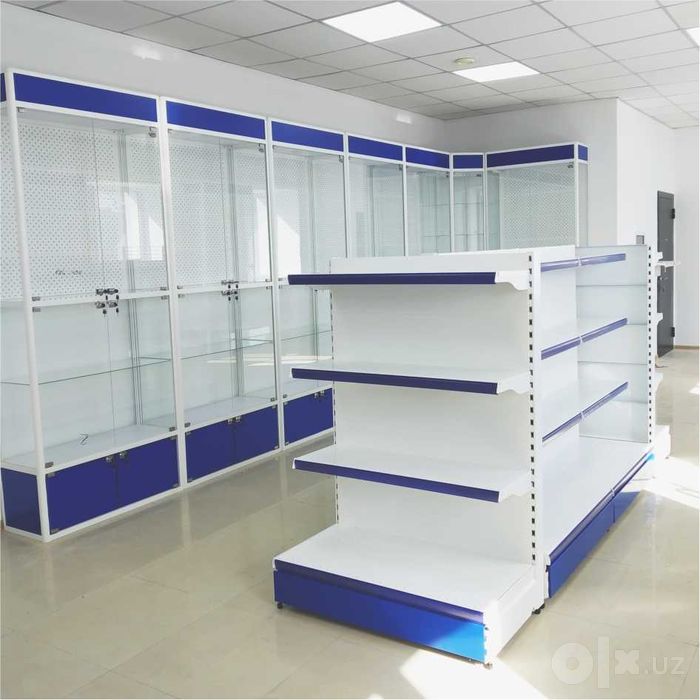 Стеллажи железные stellaj торговое оборудование temir stellajlar