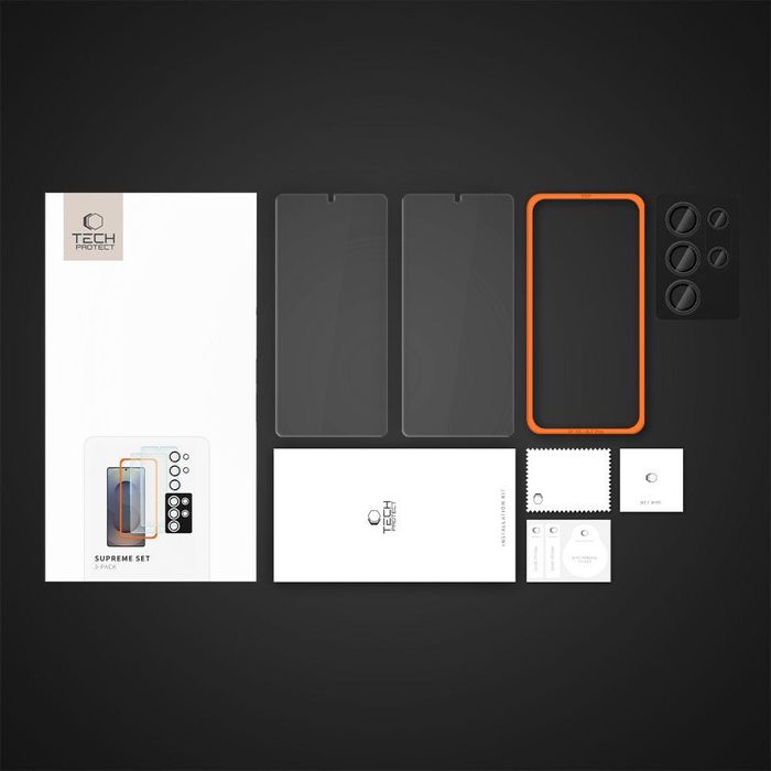 Стъклени протектори Tech-Protect за дисплея и камеритеGalaxy S25 Ultra