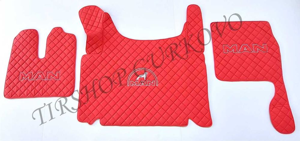 Кожени стелки за MAN TGX 2020+ с бродирани лога