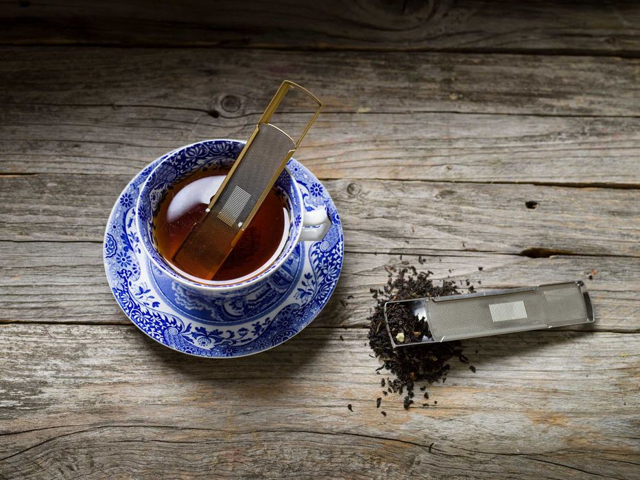 Шведска филтърна цедка за насипен чай Drosselmeyer, сребриста