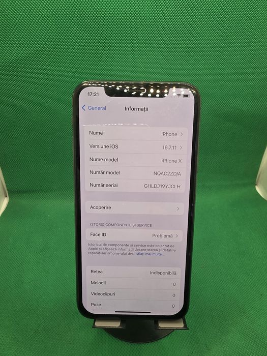 Iphone X 64GB•Face Id Defect •Amanet Lazar Crangasi •44105