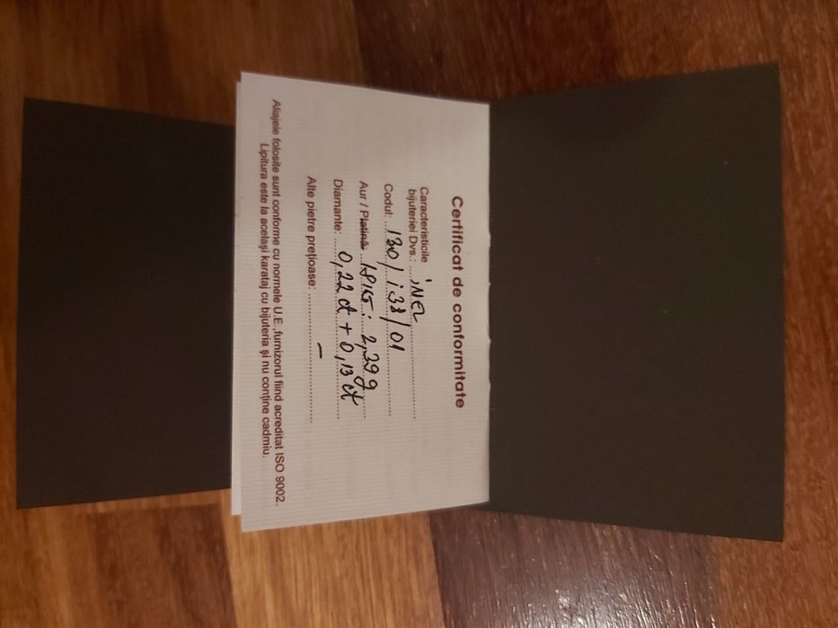 Inel diamant 0.22 + 0.13 carate