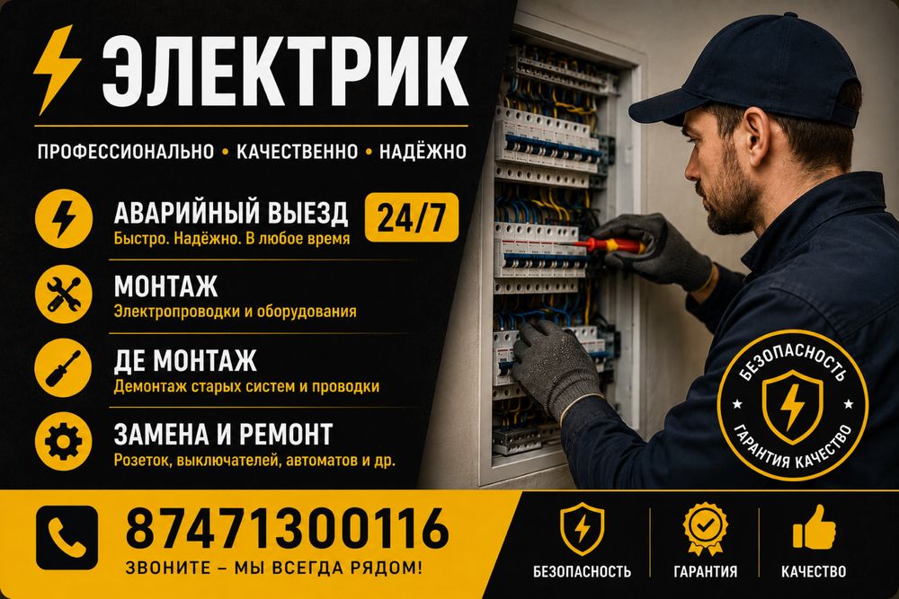Электрик выезд 24/7
