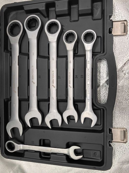 Set chei inelare cu clichet BSN Tools, 22 piese (6–24 mm)