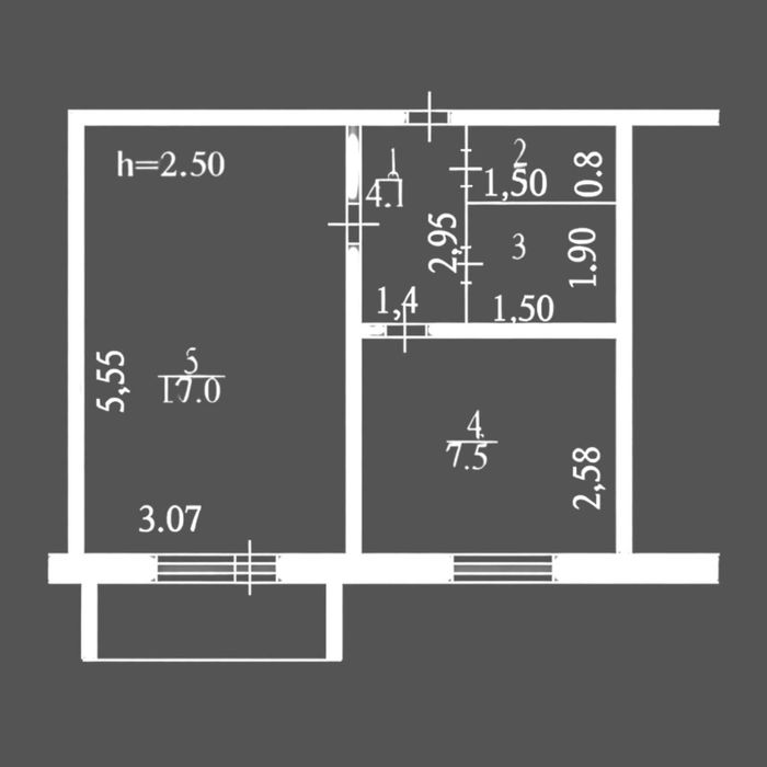 Продам 1 ком квартира РН  19 мкр