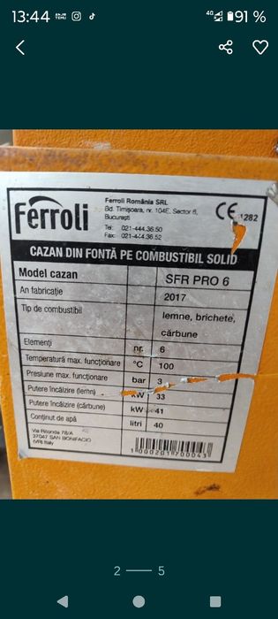 Centrala termica lemn