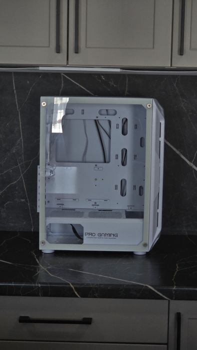 Carcasa PC Pro Gaming Hive White, Middle Tower, ATX, fara sursa, 4x ARGB FAN + Controller ARGB