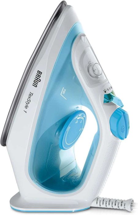 Парна ютия Braun TexStyle 1, 2000W, Незалепваща плоча, SI1029BL