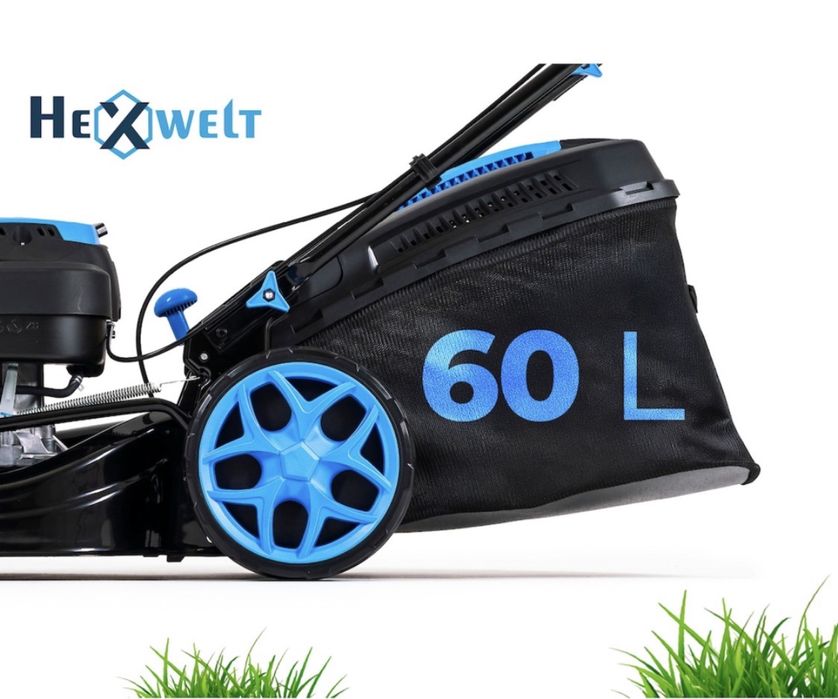 Мощна бензинова самоходна косачка Hexwelt KS-224 (10 к.с., 56 см ширина)