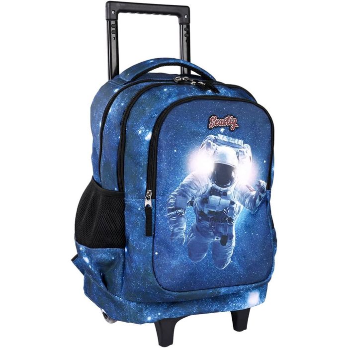 Ghiozdan tip troller model astronaut/pesti, copii