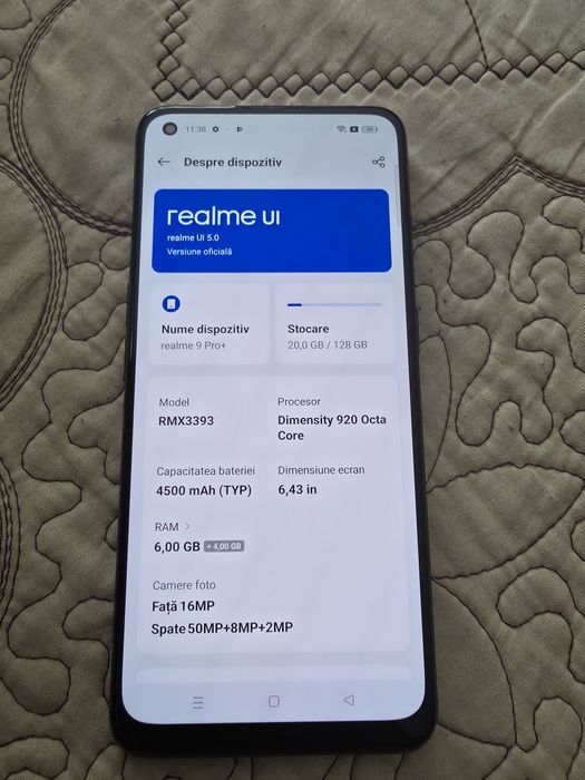 Vând Realme 9 pro+
