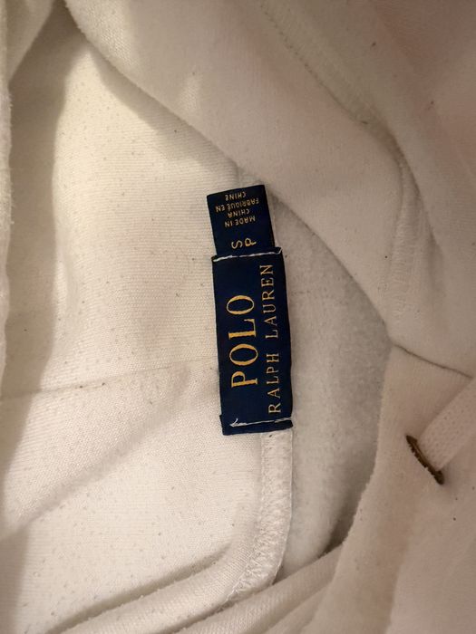 Hanorac RALPH LAUREN alb cu print