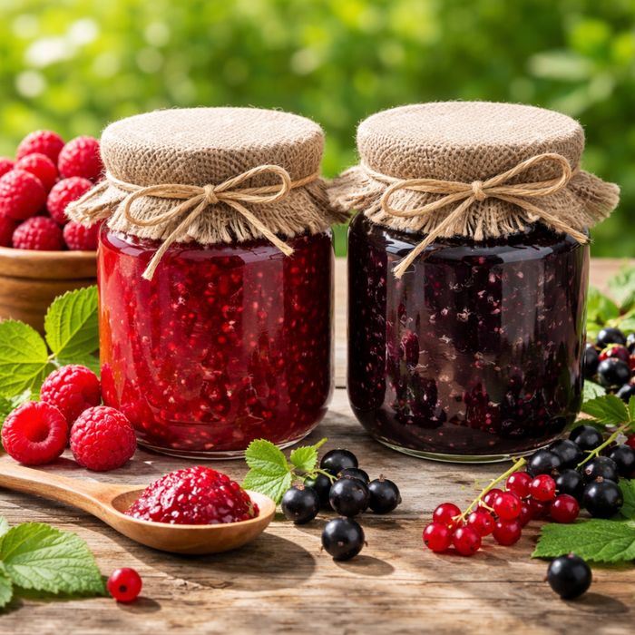 Варенье домашнее (малина, смородина)