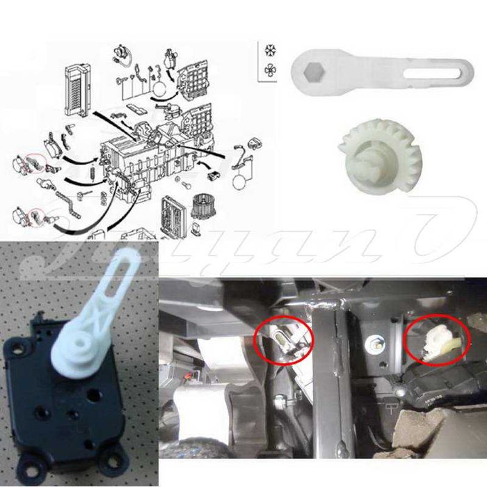 Части за клапа въздух климатик за MERCEDES W203 CL203 C209 W463