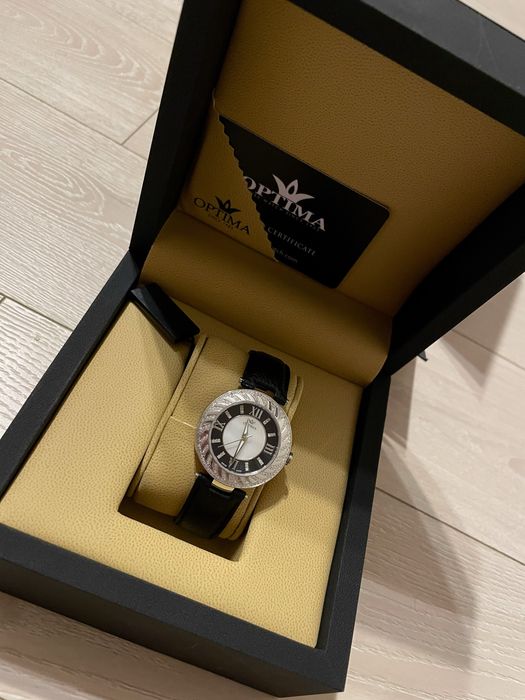 Optima - Ceas elvețian de damă cu diamante - OSL317-SL-D-3