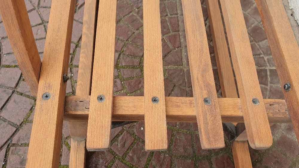 Дървена ретро шейна