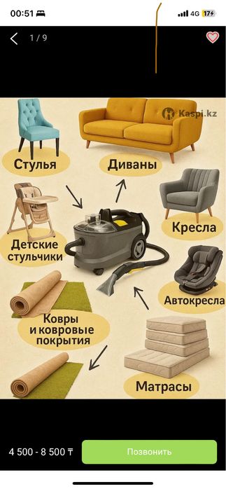 АРЕНДА ПРОКАТ моющего пылесос Karcher 8/1