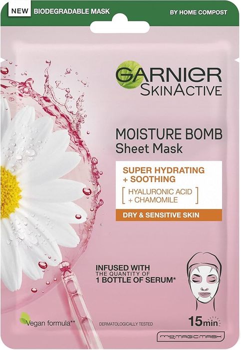 Garnier Mask Moments – комплект от 12 броя маски за лице