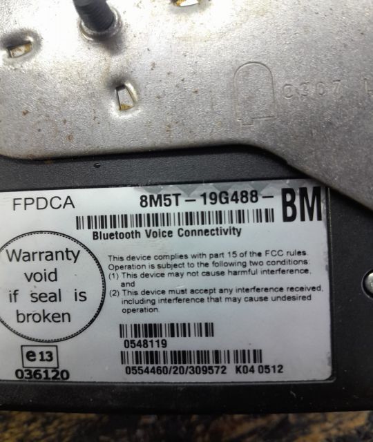 Interfata modul bluetooth 8m5t-19g488-bm Ford Mondeo 4 seria